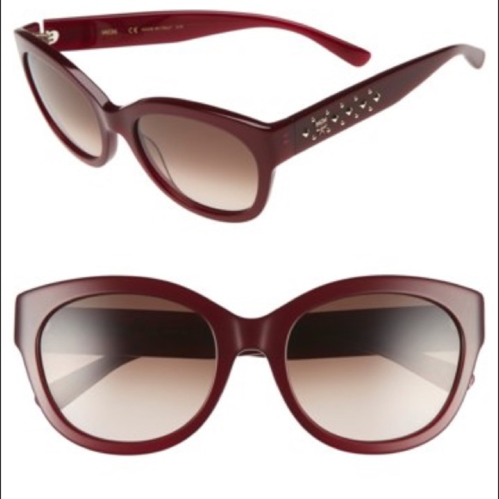 MCM Studded Gradient Round Sunglasses – Italian Made